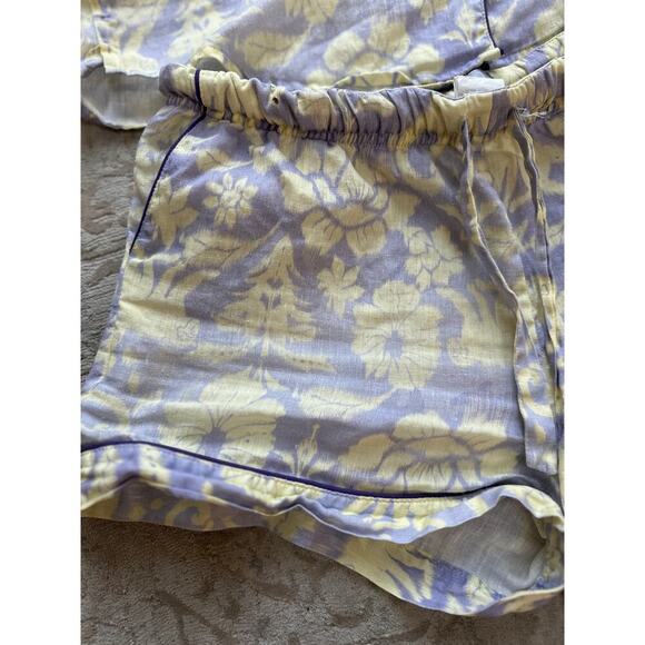 The Lazy Poet Pajama Set Women’s Medium – Nina Sleepy Monkey Pattern 100% Linen - Picture 7 of 8